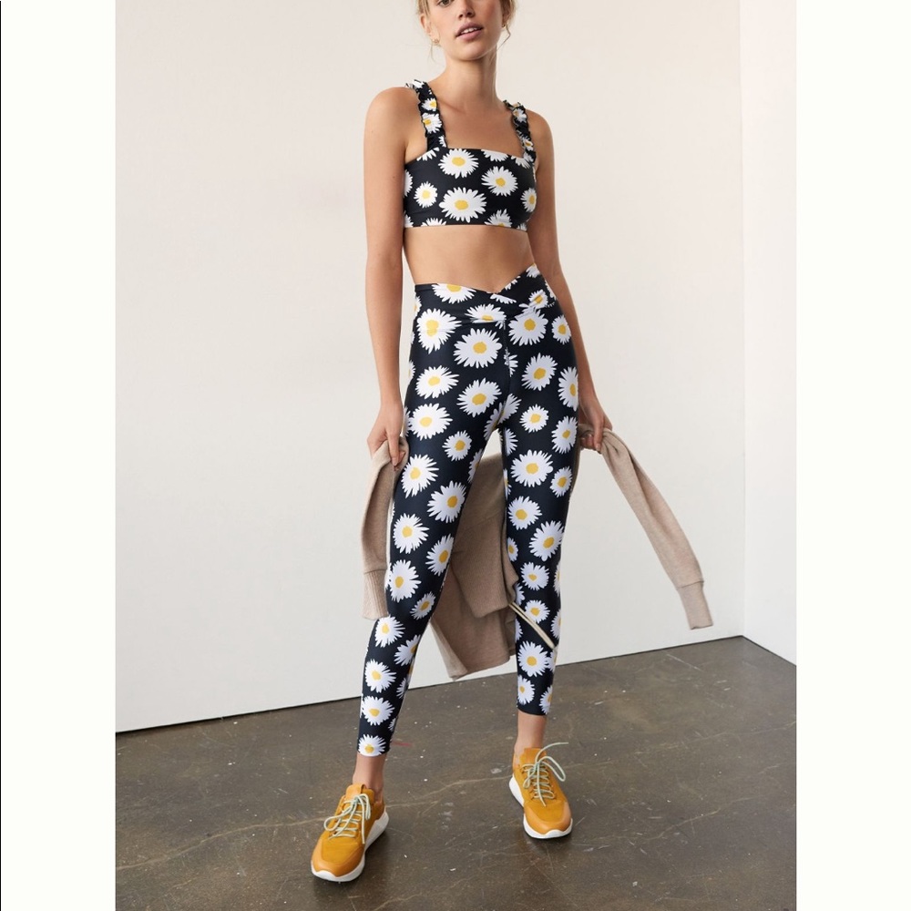 Anthropologie Daisy workout set